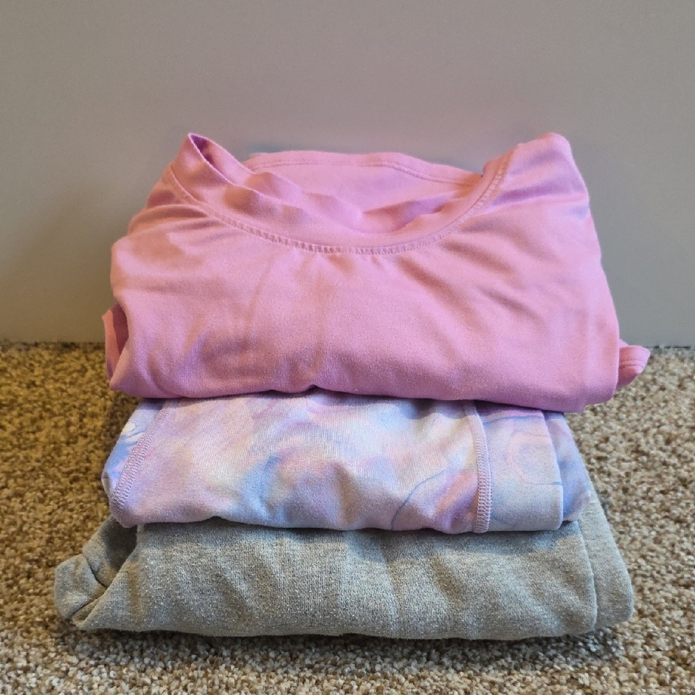 Girls Clothing Set - Pink, Multicolor, and Gray Kids Comfy Set Size 10/12